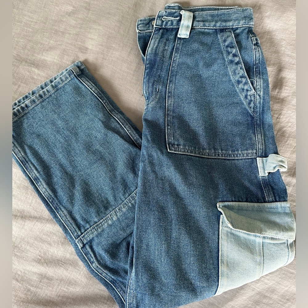 Pacsun high rise carpenter pants, two toned